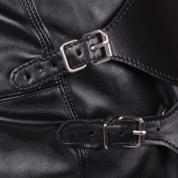 Ouch! Xtreme Cagoule avec Masque et Bâillon Blind Mask Gag Noire